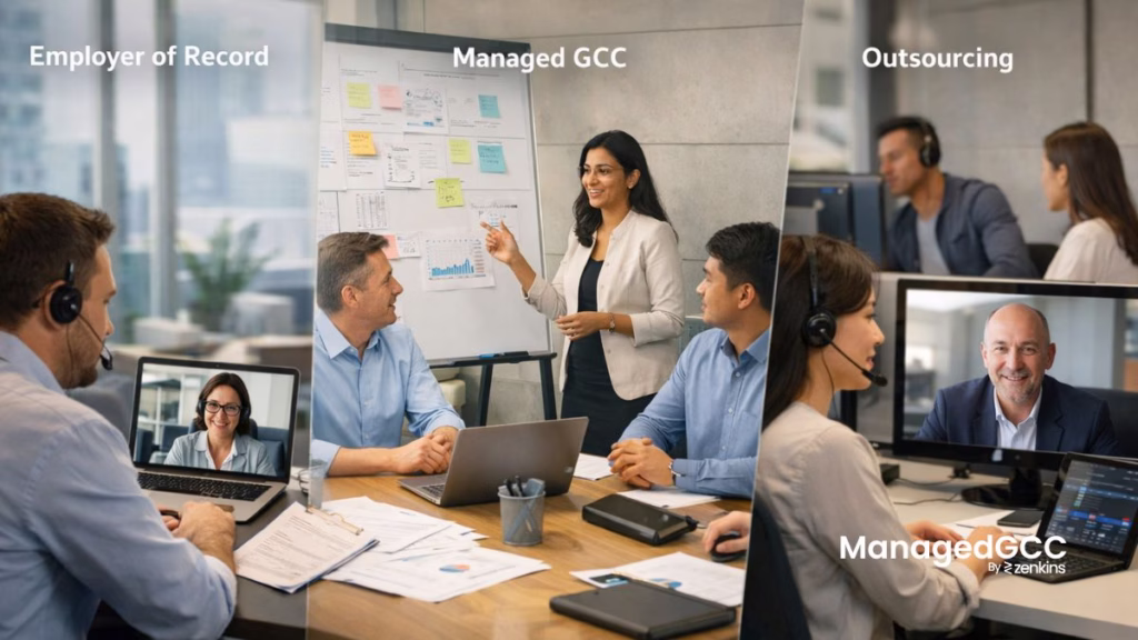 Employer of Record vs. Managed GCC vs. Outsourcing